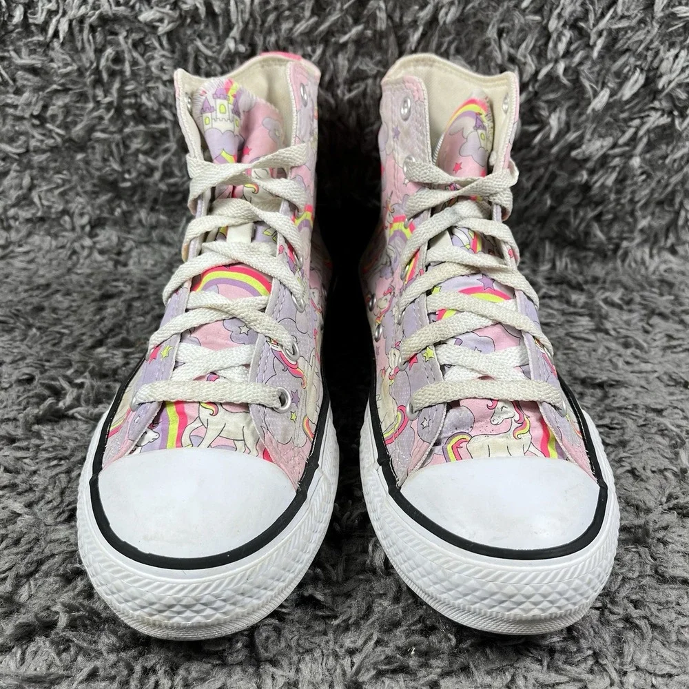 Converse Chuck Taylor Unicorn All Star HI - 669107F - White / Pink - Youth 6